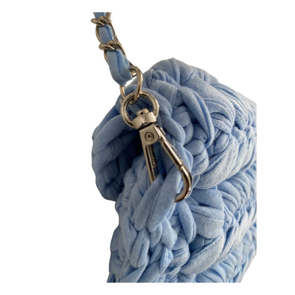 United Colours of Benetton Crotchet Crossbody Bag Blue