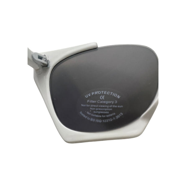 Cut-Out Cat-Eye Sunglasses White - New