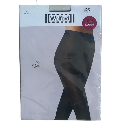 WOLFORD Red :Label 70 Denier Black SIZE XS