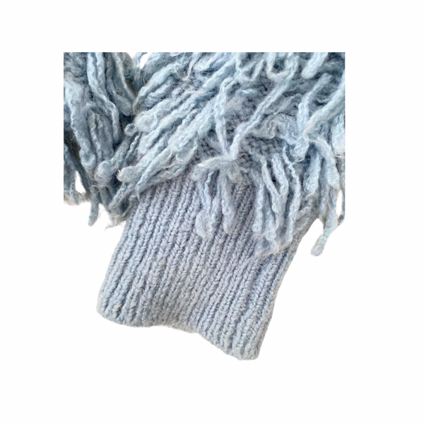 & Other Stories Short Cardigan Wool Blue SIZE S -Preloved