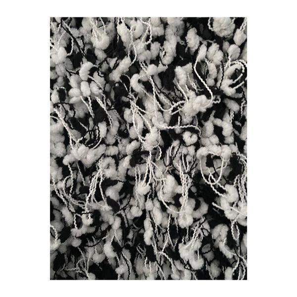 River Island Fluffy Cardigan Black White SIZE L