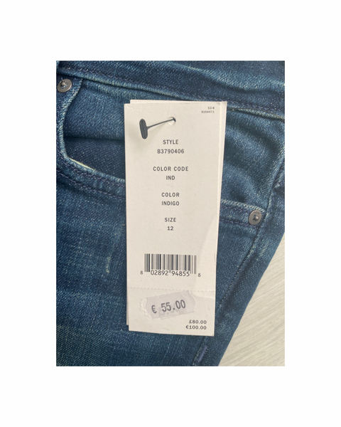 DKNY City Ultra Skinny Jeans Blue Indigo SIZE 12 - New