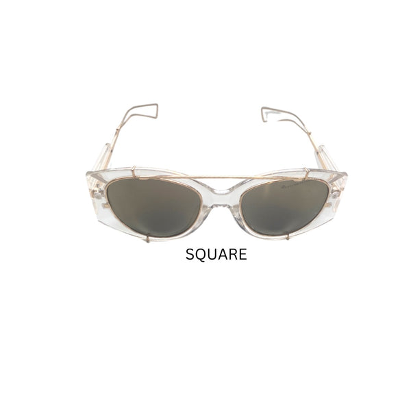 Crystal Clear Sunglasses Yellow - New