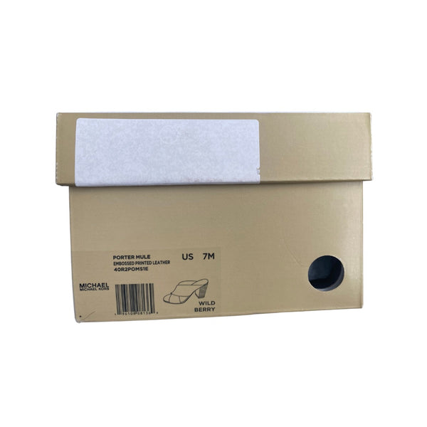 MICHAEL KORS Porter Mules Pink SIZE 37 - New