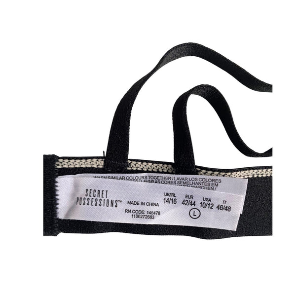 Floral Appliqué Bralet Nude SIZE 14-16 - New