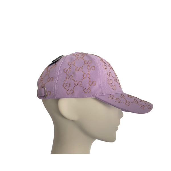 Diamanté Pattern Cap Lilac - New