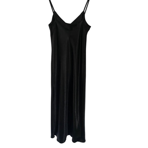 Maxi Slip Dress Black SIZE 14