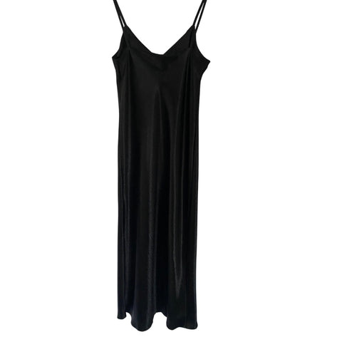 Maxi Slip Dress Black SIZE 14 - New