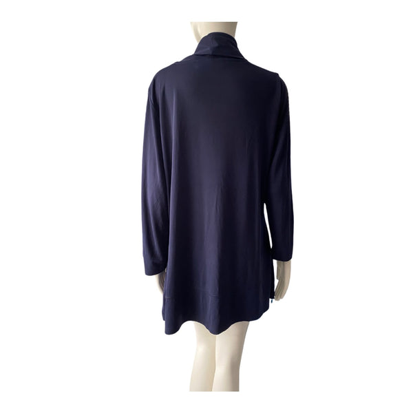 Cowl Neck Tunic Navy SIZE 20 - Preloved