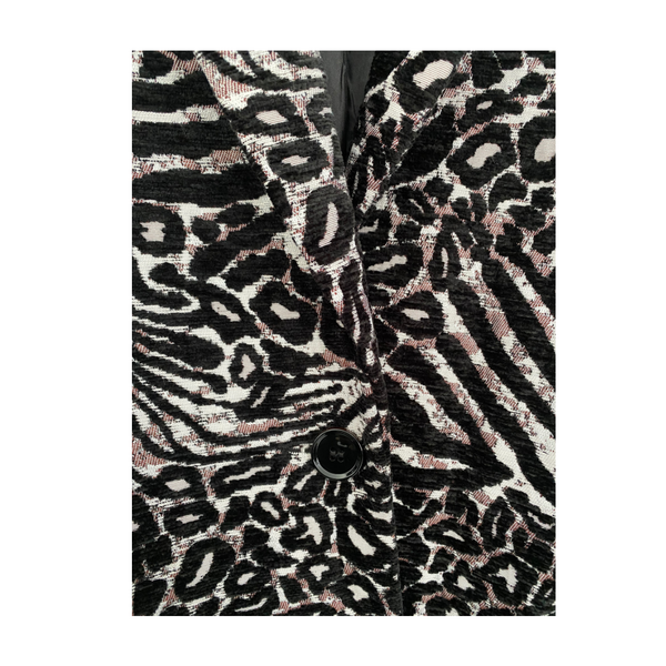 Gallery Zebra Print Midi Coat SIZE 12 - New