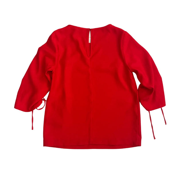 Coast Ruched Tie Sleeve Top Red SIZE 8 - Preloved