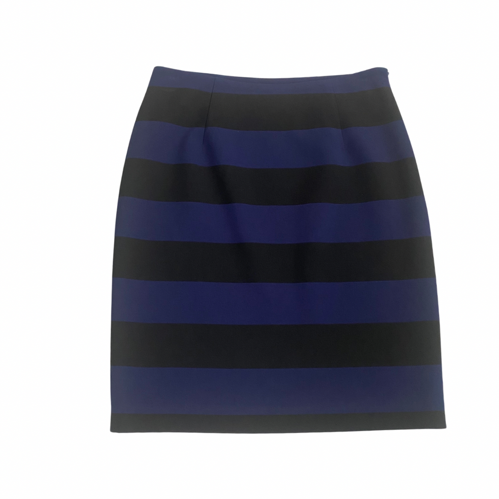 Carolyn Donnelly Stripe Pencil Skirt Navy SIZE  10 - New