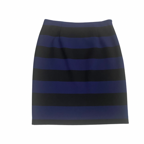 Carolyn Donnelly Stripe Pencil Skirt Navy SIZE  10 - New