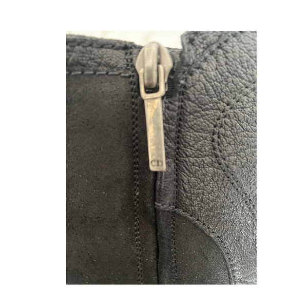 DIOR Heeled Ankle Boots Black SIZE 41 - Preloved