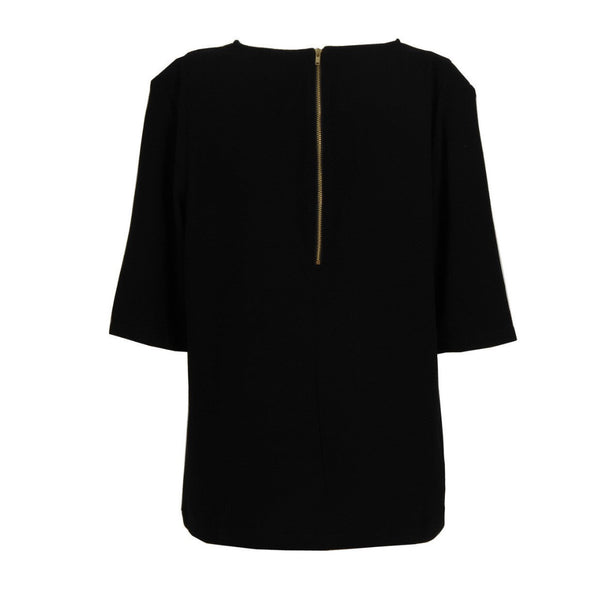 Embellished T-Shirt Top Black - New