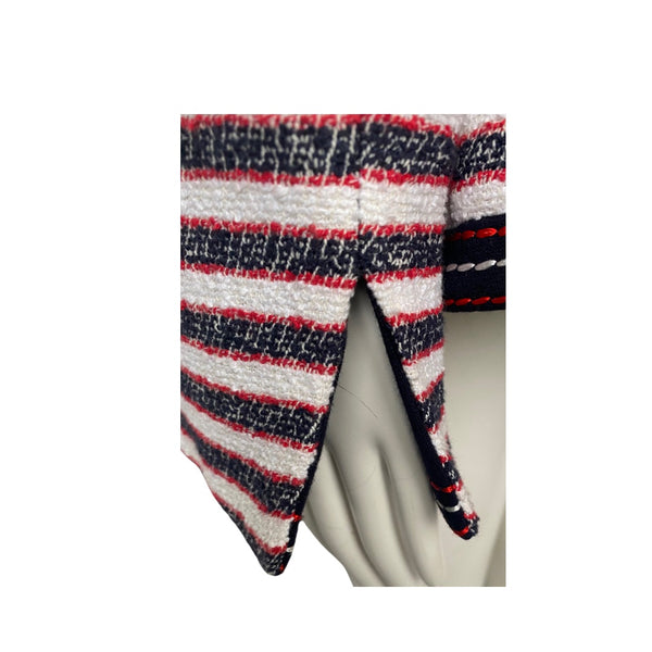 Basler Stripe Blazer Navy Red SIZE 20 - Preloved