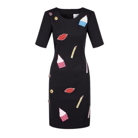 NATALIE B COLEMAN Birthday Dress Navy SIZE 12 - New