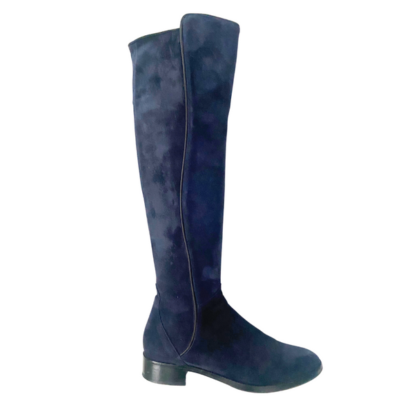 Carl Scarpa Knee High Boots Suede Navy SIZE 39
