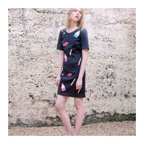 NATALIE B COLEMAN Birthday Dress Navy SIZE 12 - New