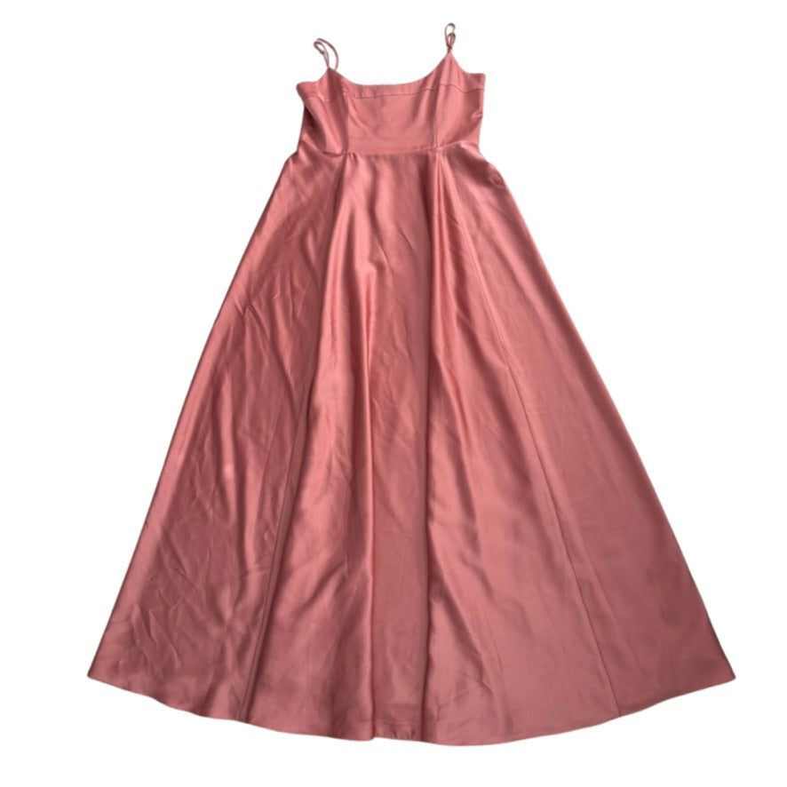 Pink dress on a white background