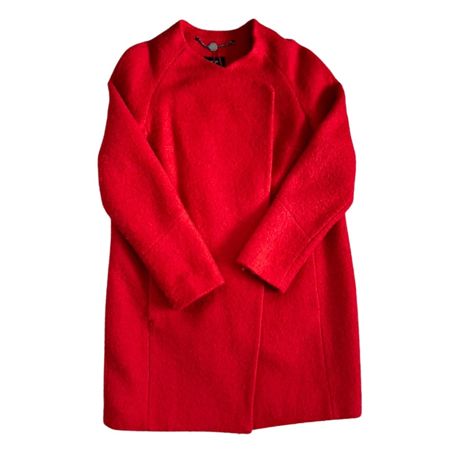 Red coat on a white background