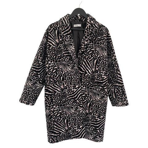 Gallery Zebra Print Midi Coat SIZE 12 - New