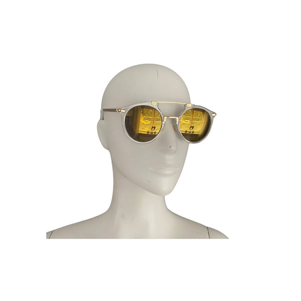 Crystal Clear Sunglasses Yellow - New