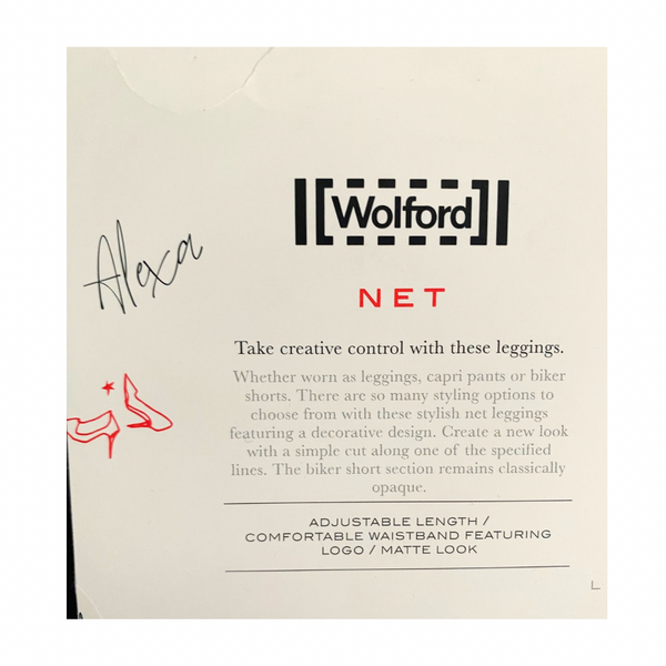 Wolford Alexa Lace Leggings Footless Tights White SIZE XS - New