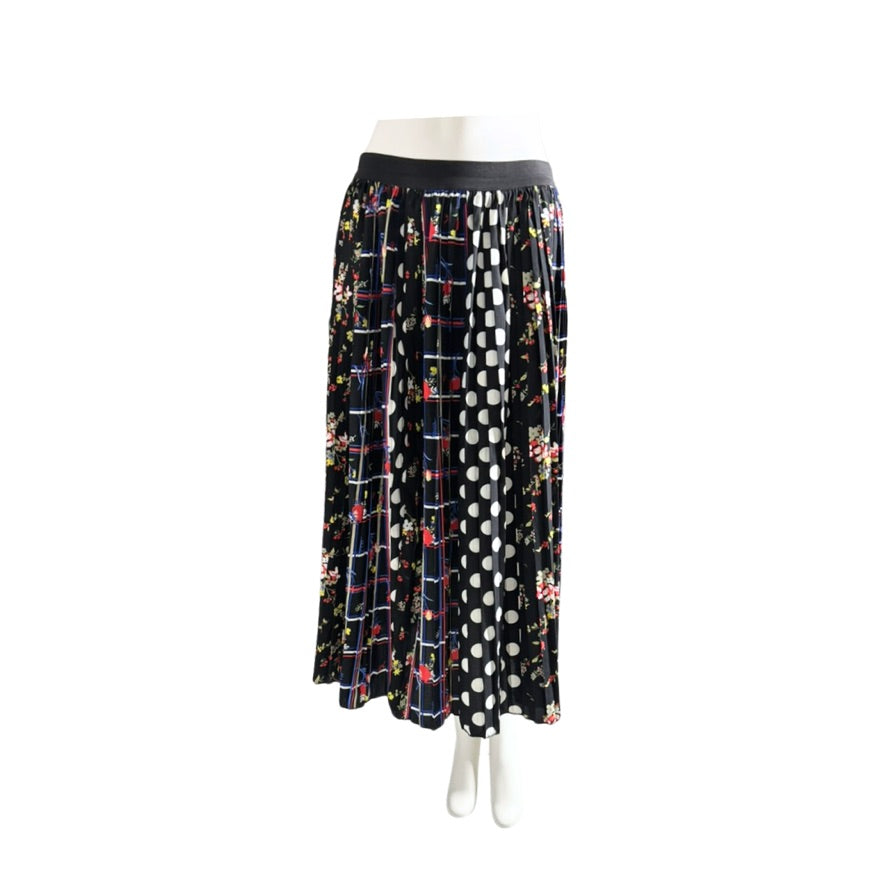 Skirt with a colorful pattern on a white background