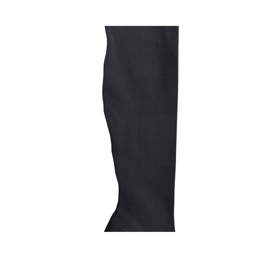 Black boot top on a white background
