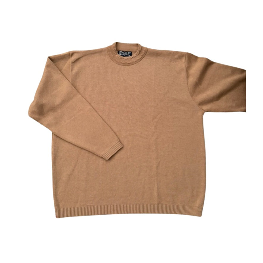 Brown sweater on a white background