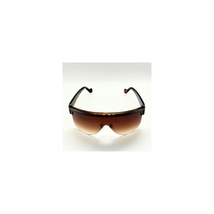 Sunglasses with brown gradient lenses on a white background