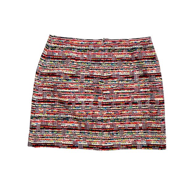 Monsoon Tweed Mini Skirt Red Multi SIZE 16 - Preloved