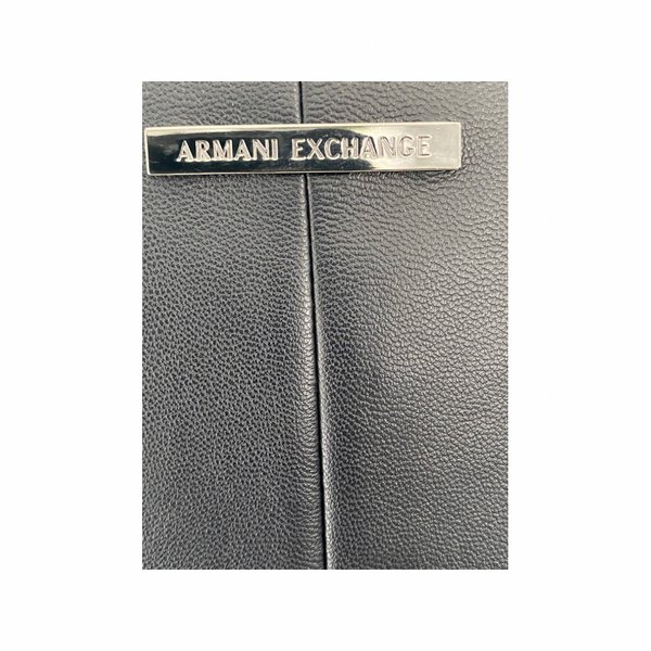 Armani Exchange  Faux Leather Top Navy SIZE L