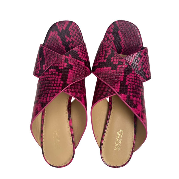 MICHAEL KORS Porter Mules Pink SIZE 37 - New