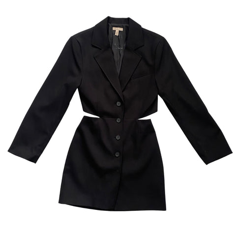 H&M Cutout Blazer Dress Black SIZE XS - Preloved