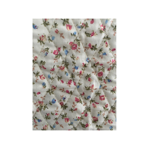 Ditsy Floral Print A-LIne Mini Skirt Cream - New