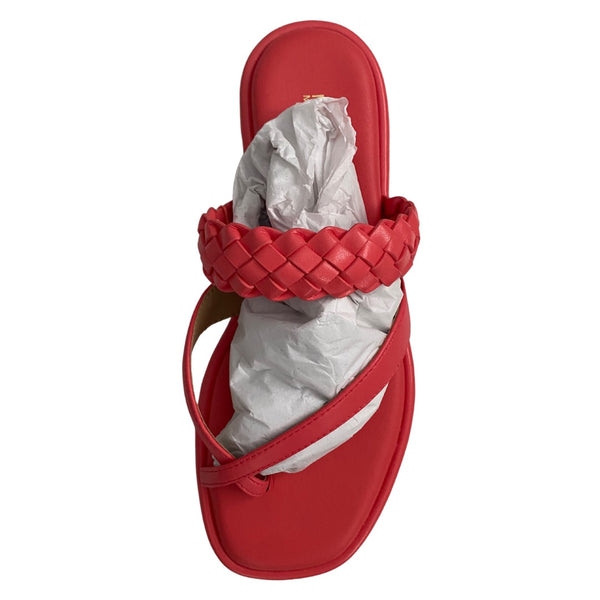 MICHAEL KORS Alba Flat Sandals Coral - New