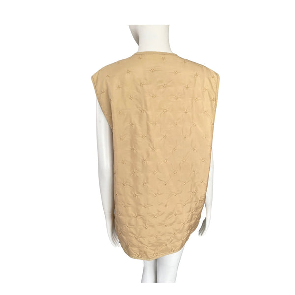 Quilted Lightweight Waistcoat Camel SIZE 16