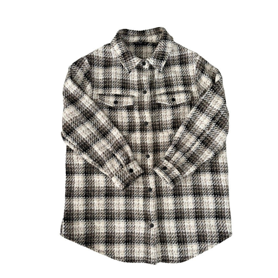 Plaid shirt on a white background