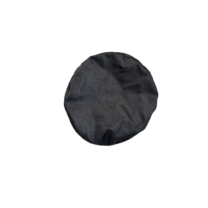 Black beret on a white background