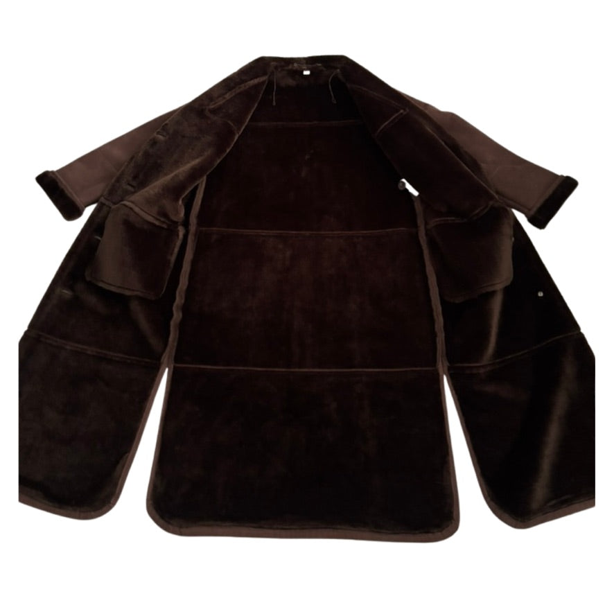 Brown jacket on a white background