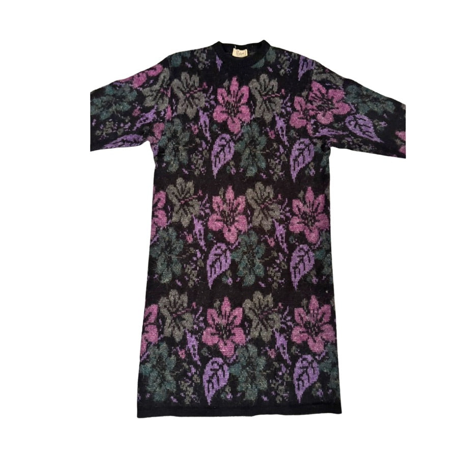 Floral patterned dress on a white background