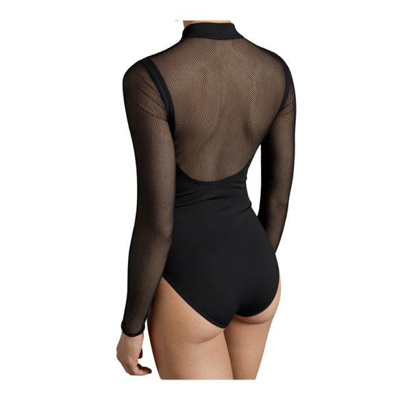 Wolford Contrast Mesh Bodysuit Cream SIZE XS - New