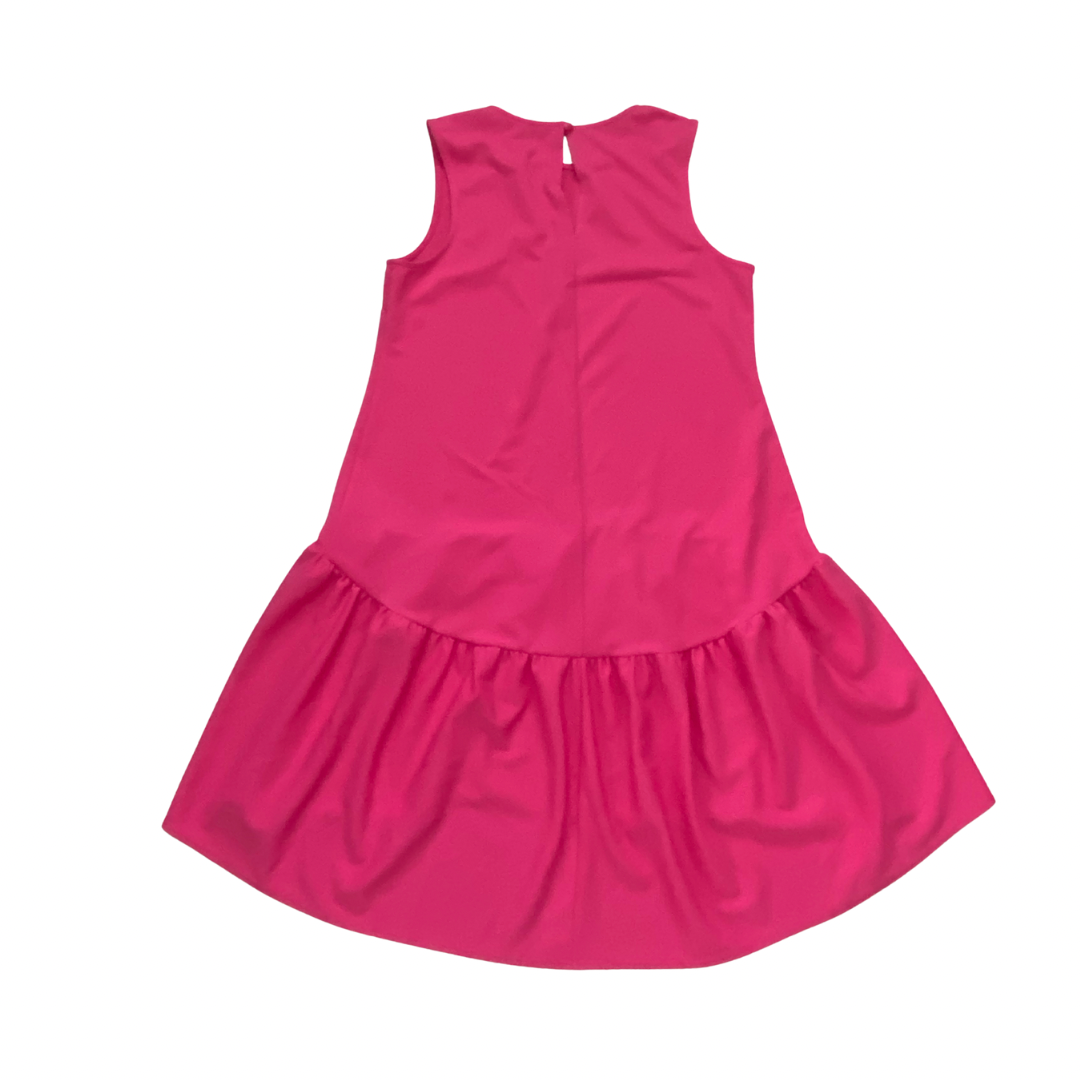 Pink dress on a white background