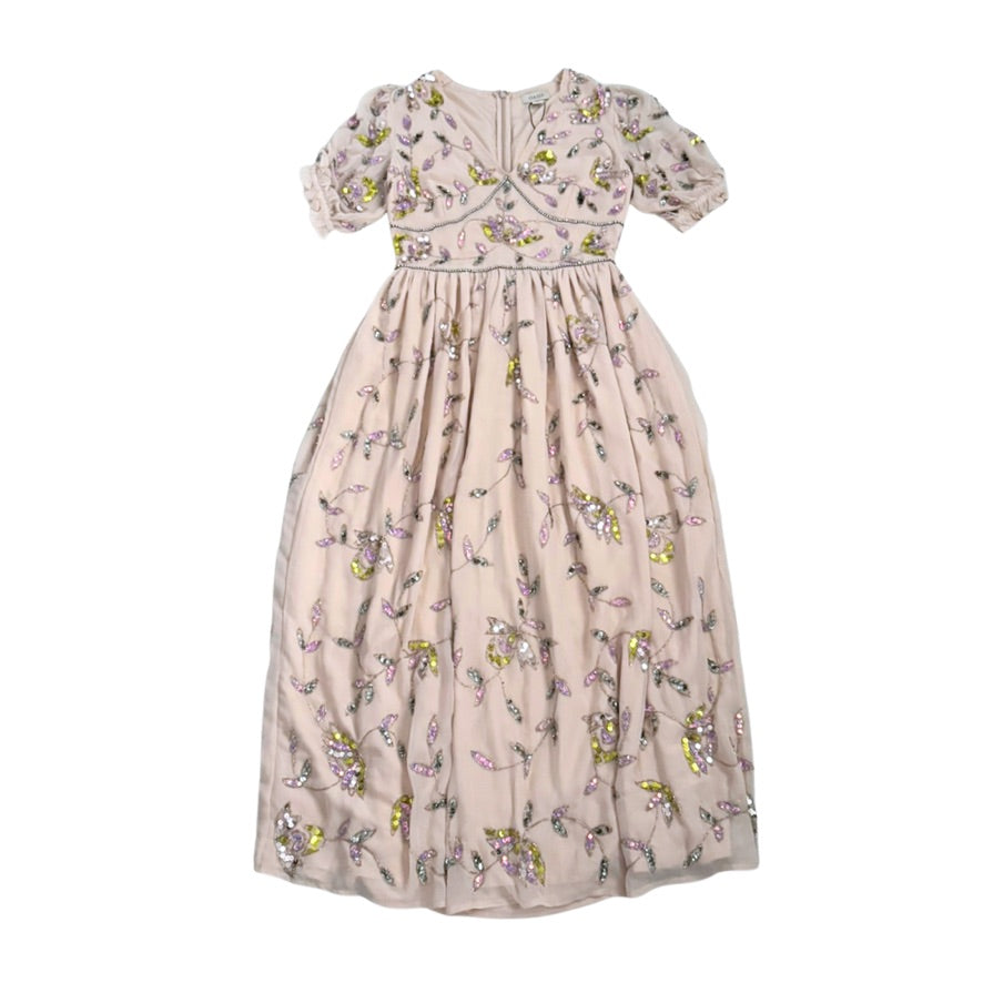 Floral dress on a white background