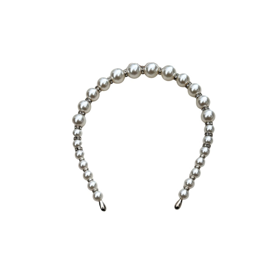 Pearl headband on a white background