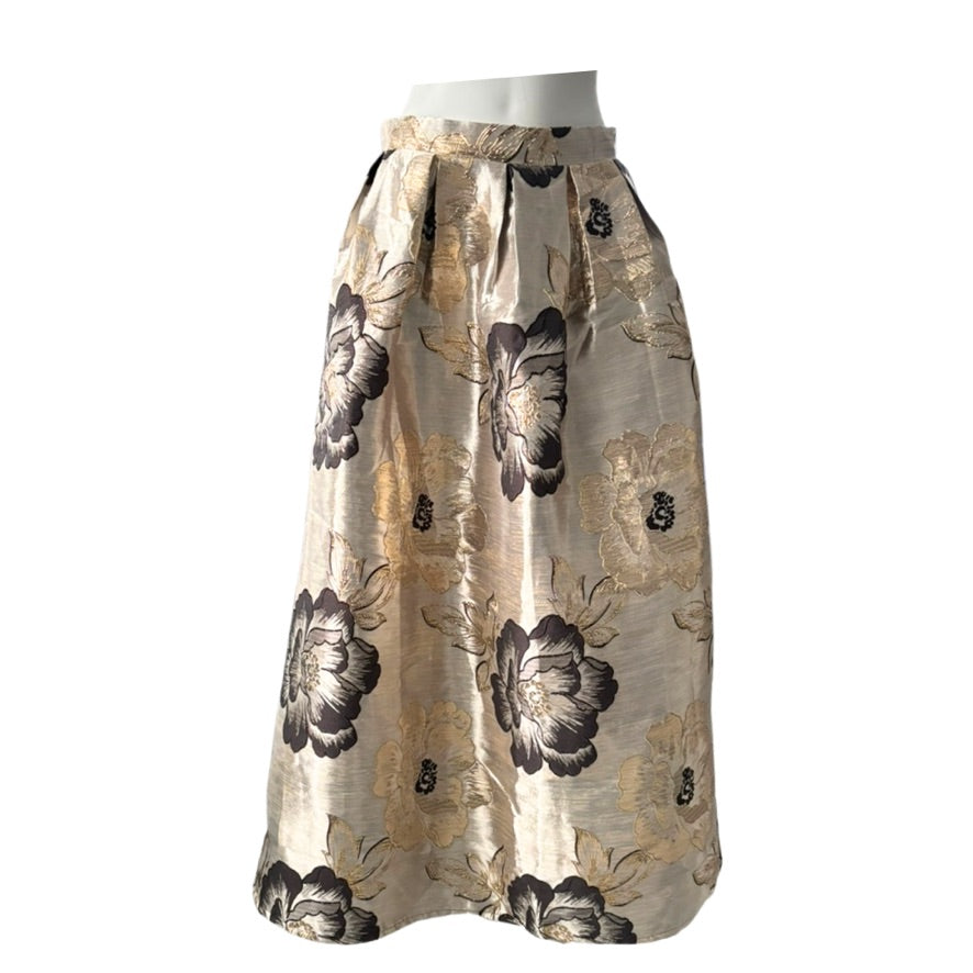 Floral patterned skirt on a white background