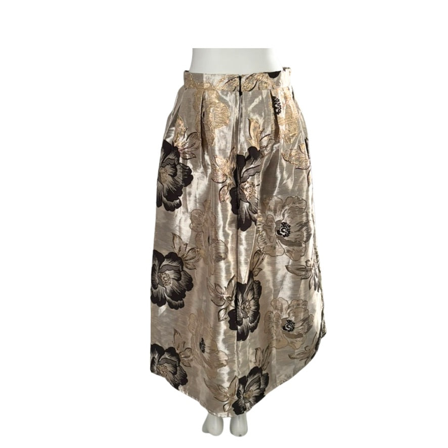 Floral patterned skirt on a white background