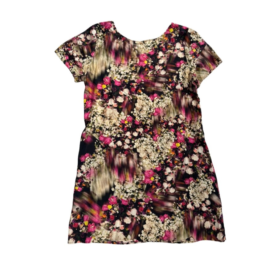 Floral patterned dress on a white background